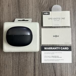 Shokz Open Dots One True Wireless Bluetooth Earbuds Black